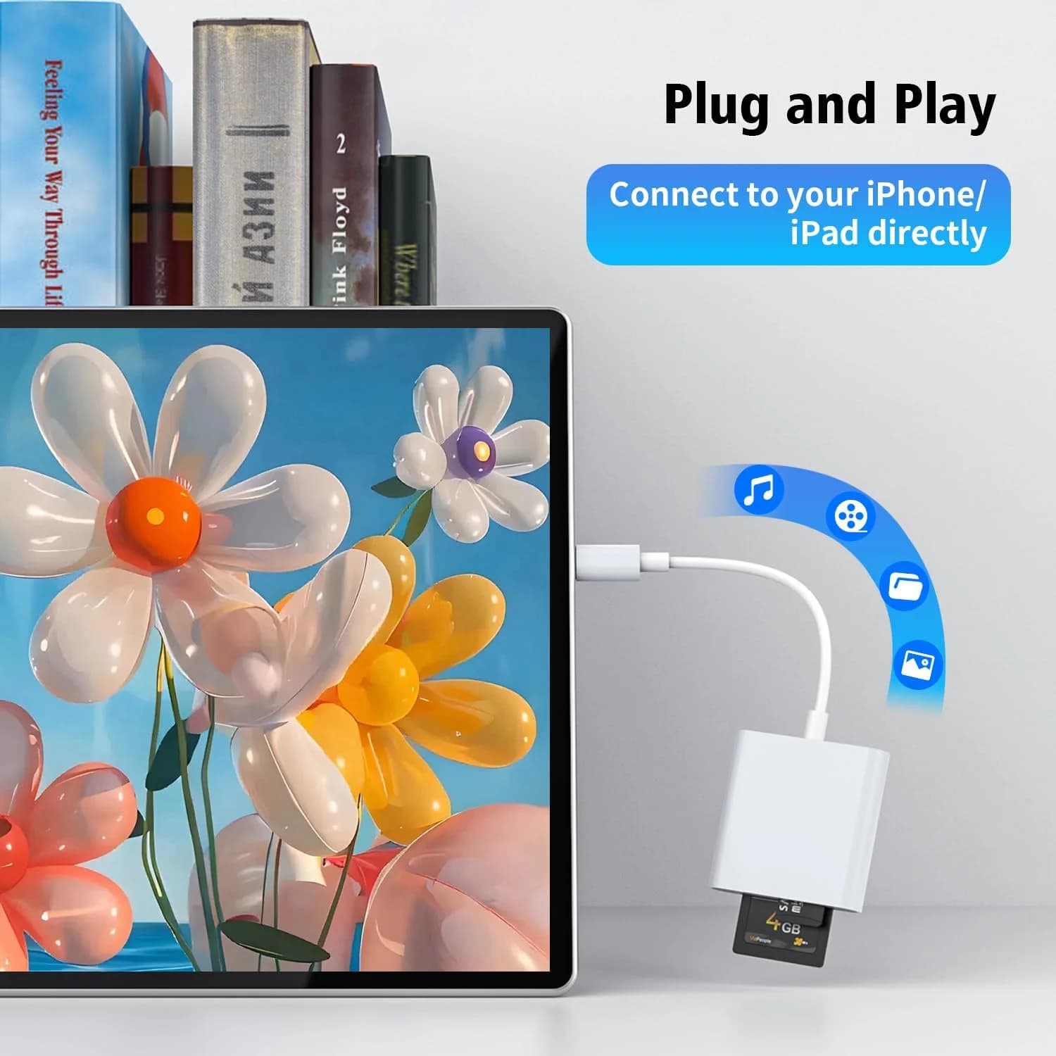 Convertitore dati adattatore lettore di schede di memoria SD TF tipo C per iPhone 16 15 Samsung Huawei Xiaomi Plug and Play istantaneo