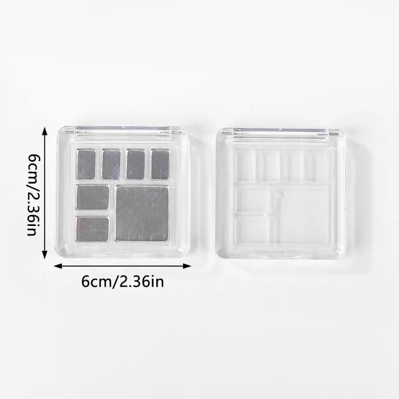 Scatola vuota per ombretto Trucco Rossetto Contenitore per fard Custodia per fard Vassoio per ombretto fai da te Vassoio riutilizzabile Pentole Pigmento pressato