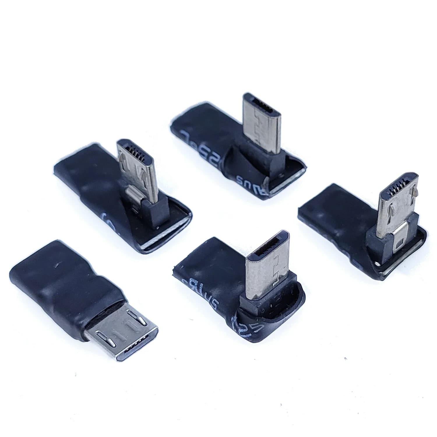 Adattatore dati USB da 90 gradi ad angolo sinistro e destro Micro 5 pin femmina a Micro USB maschio a mini connettore USB Spina Micro USB