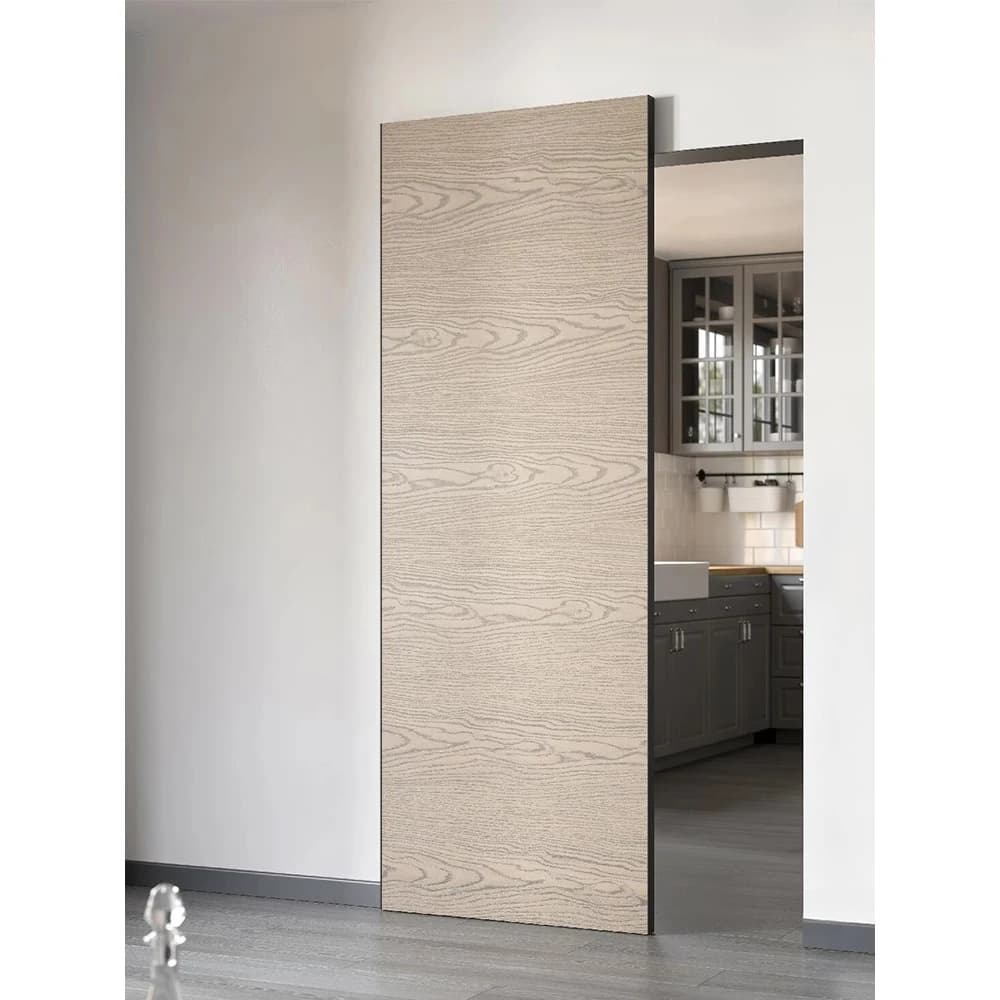 Porte fantasma in legno interne senza telaio invisibili per il sistema di porte scorrevoli in legno di progettazione della stanza