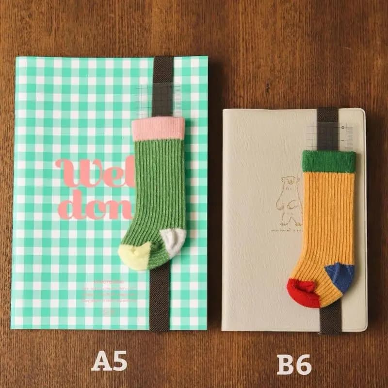 Nuove mini calze Kawaii con elastico per agenda A5 B6, taccuino, cappuccio per penna, portaoggetti per cancelleria, stile INS, decorazioni per scrapbooking.
