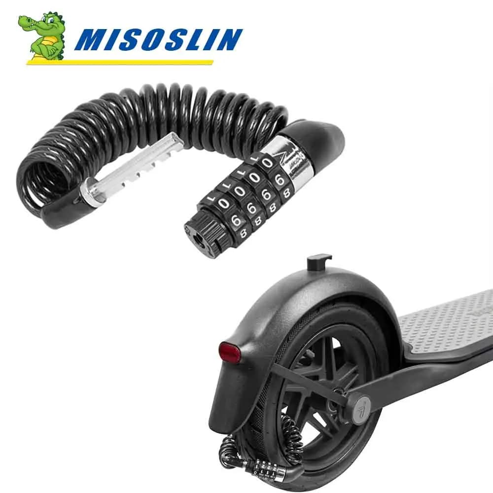 Antifurto Cavo in Acciaio Catena Codice Blocco Password di Sicurezza Blocco a 4 cifre per Xiaomi M365 Pro Pro2 Mi3 Accessori Scooter Elettrico