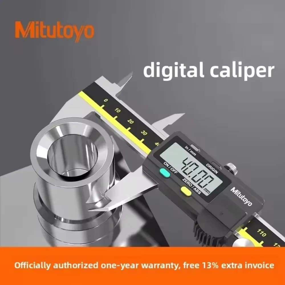 Calibro Digitale Mitutoyo 500-197-30 con Display LCD in Acciaio Inossidabile, Strumento di Misurazione Elettronico 150mm/200mm/300mm (8 Pollici)