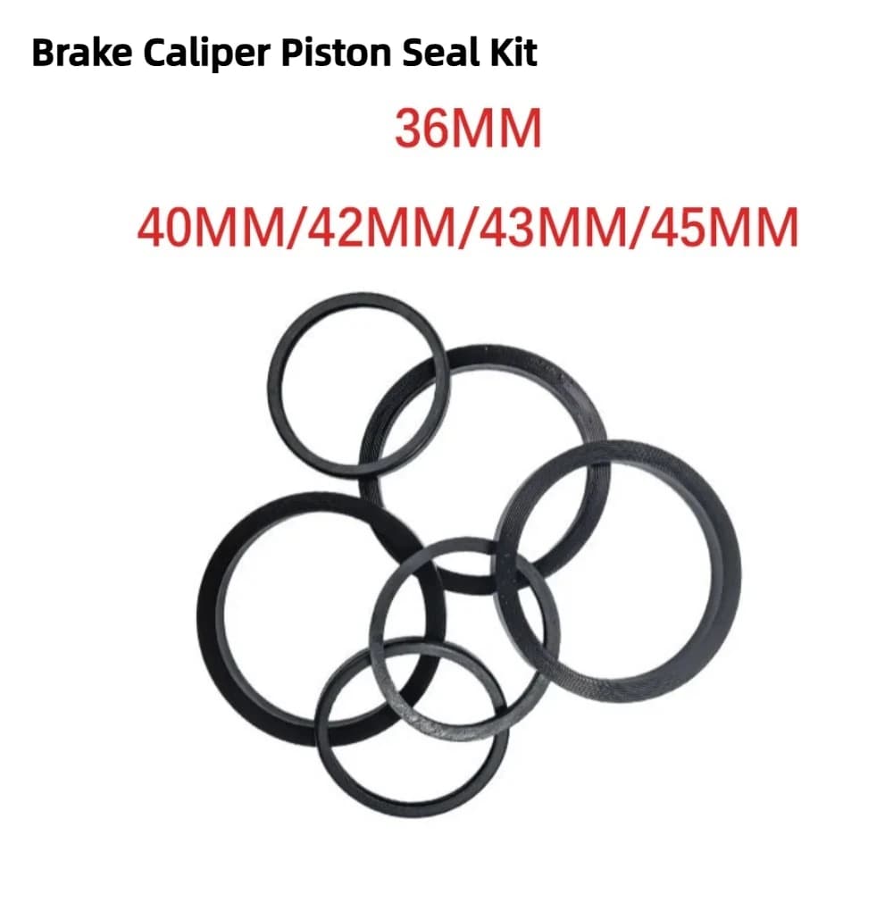 36 40 42 43 45mm Brake Caliper Piston Seal Kit (Oil & Dust Seal) For Electric Motorcycle Scooter E‑bike Disc Brake Lower Pump