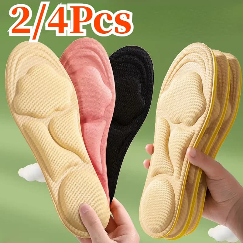 Solette in memory foam per massaggio 6D per scarpe Suola Cuscino traspirante Sneakers Solette da corsa per piedi Solette ortopediche Deodorante