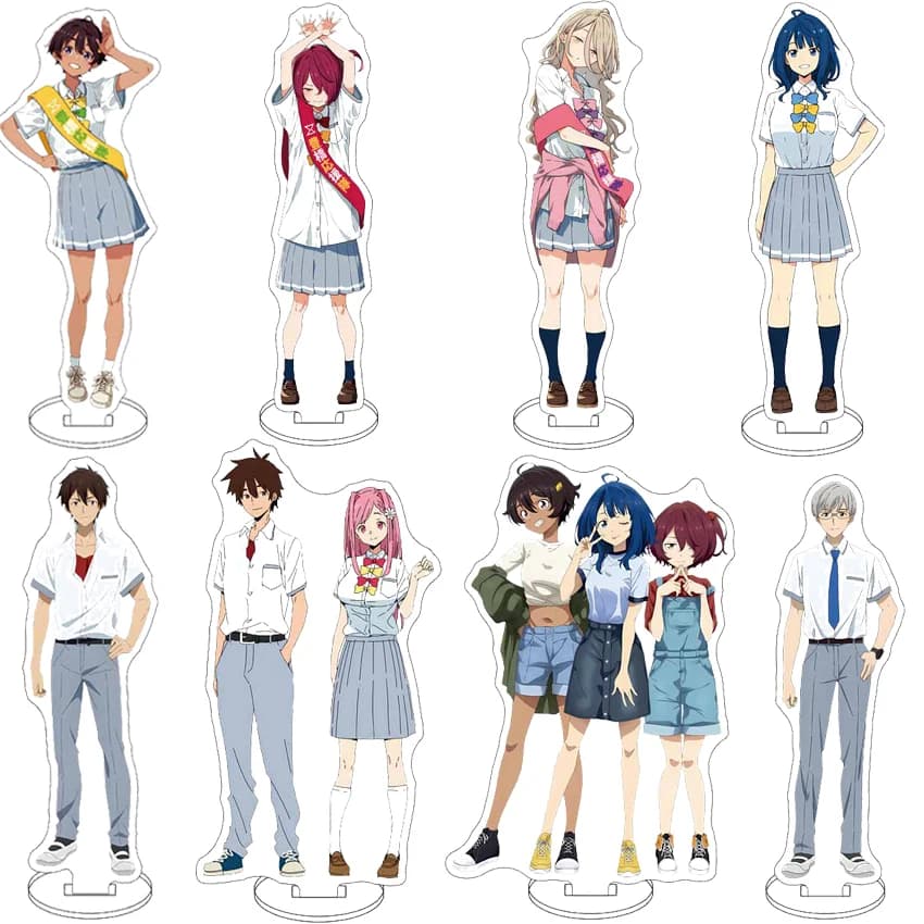 16CM Acrylic Figure Stand Anime Too Many Losing Heroines! Yanami Anna Yakishio Remon Komari Chika Cos Ornaments Gifts