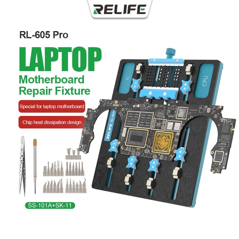 RELIFE RL-605 Pro Slot per chip universale Dispositivo per scheda madre Chip IC per laptop CPU Scheda madre Jig Board Holder Strumenti di riparazione