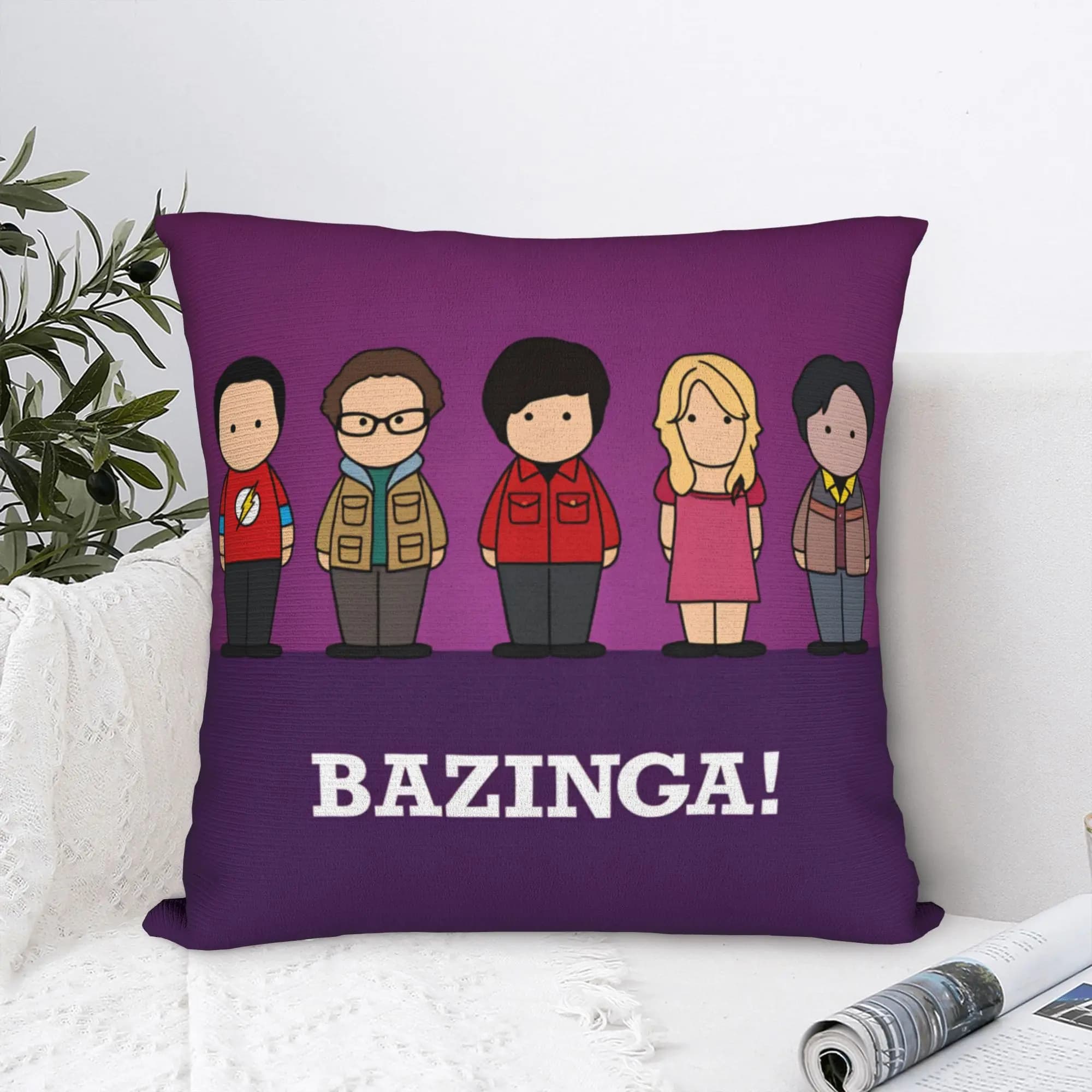 Funny TV The Big Bang Theory Pillow Case Fashion Pillow Cover Graphic Pillowcases For Couch Sofa Bedroom