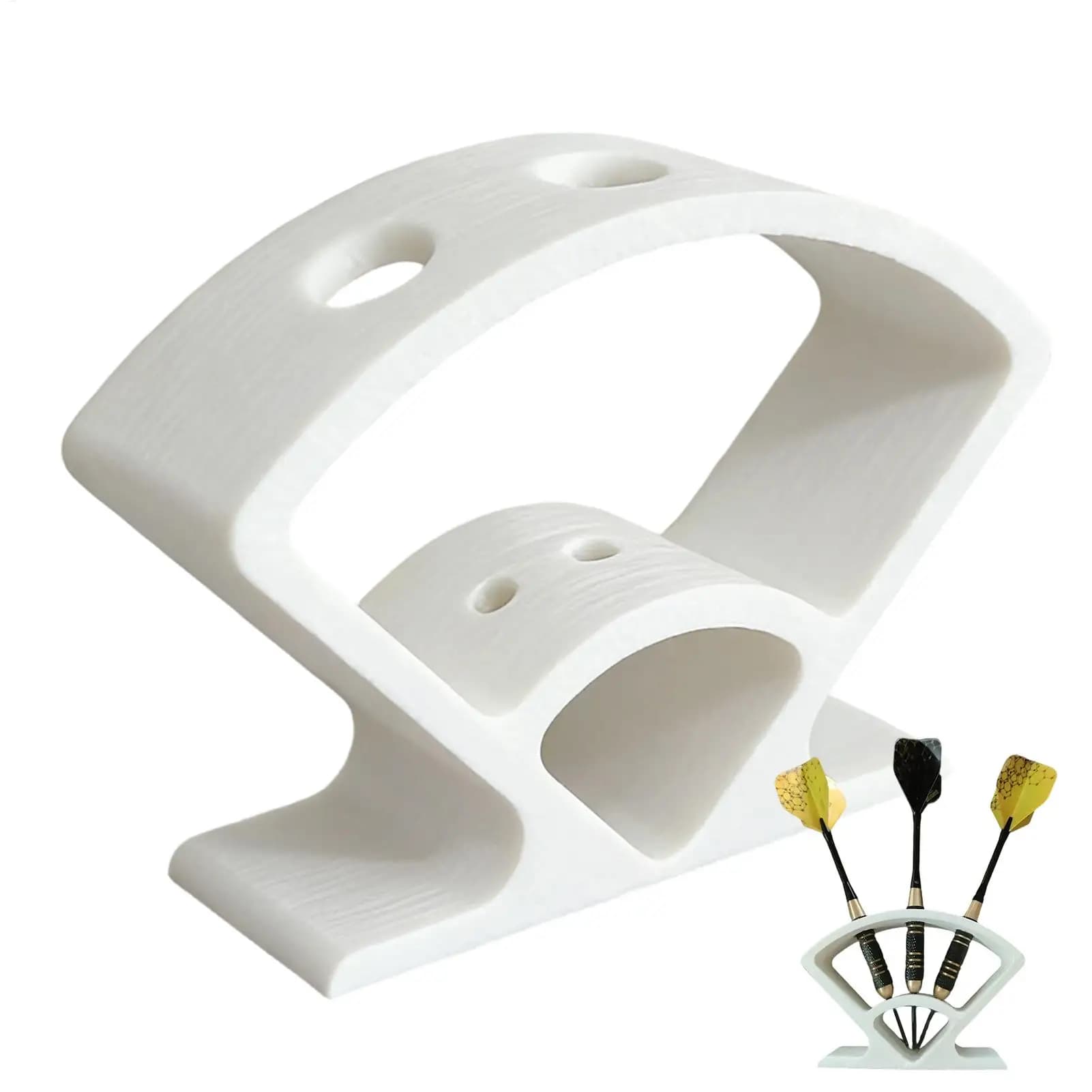 Espositore per Freccette a 3 Scomparti, Supporto da Tavolo per Organizzare e Conservare Freccette, Decorazione per Casa, Mensola, Bar, Camera da Letto
