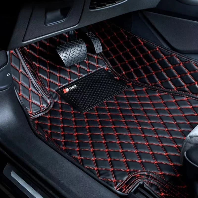 Tappetino per auto in pelle personalizzato con diamanti per Mitsubishi Tutti i modelli Asx Outlander Lancer 10 Pajero Sport Accessori auto Copertura per tappeti