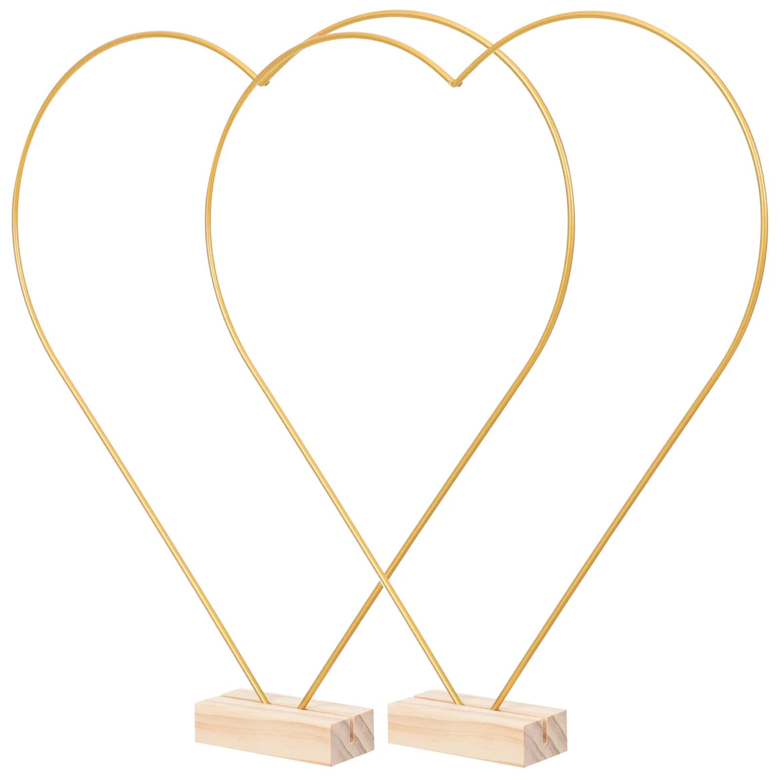 1Set Heart Shape Metal Hoop Multi-Function Wreath Frame for DIY Wreath Floral Hoop Dreamcatcher Wedding Centerpiece Table Decor