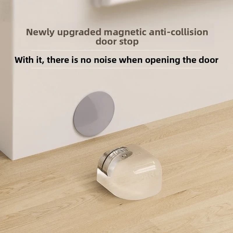 Fermaporta Trasparente Autoadesivo Senza Foratura, Supporto per Porta per Casa, Protegge Pareti e Accessori per Mobili