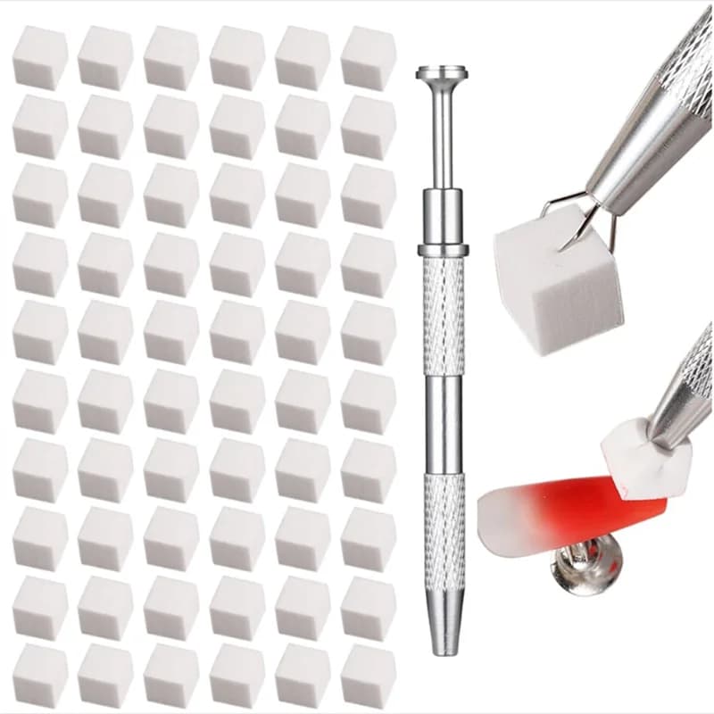 Spugne per unghie morbide per spugne per nail art Ombre con penna per afferrare le unghie Strumenti per nail art Ombre Accessori professionali