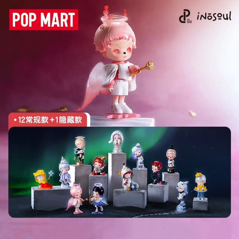 POPMART inosoul The Forgotten Land Series Blind Box Guess Bag Decorazione del desktop Modello Regalo Ragazza Blind Bag Toys Anime Figure