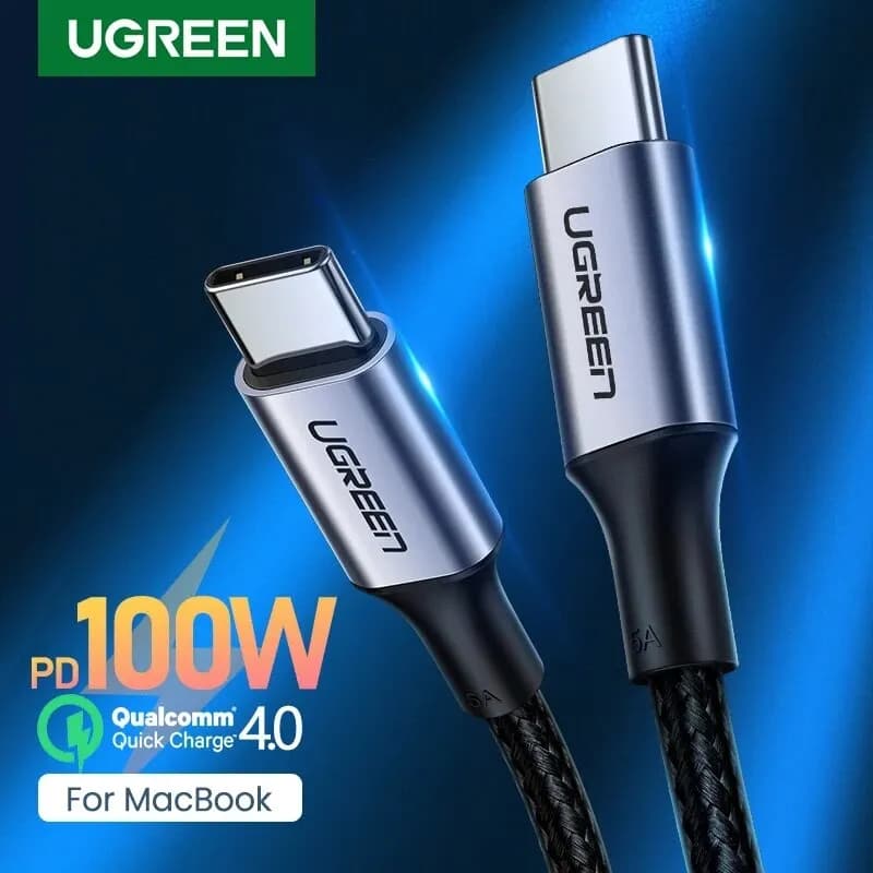 UGREEN 5A Cavo USB Tipo C a USB C Cavo 100W Quick Charge4.0 Per Samsung Galaxy Z Fold S21 Carica rapida per MacBook Pro