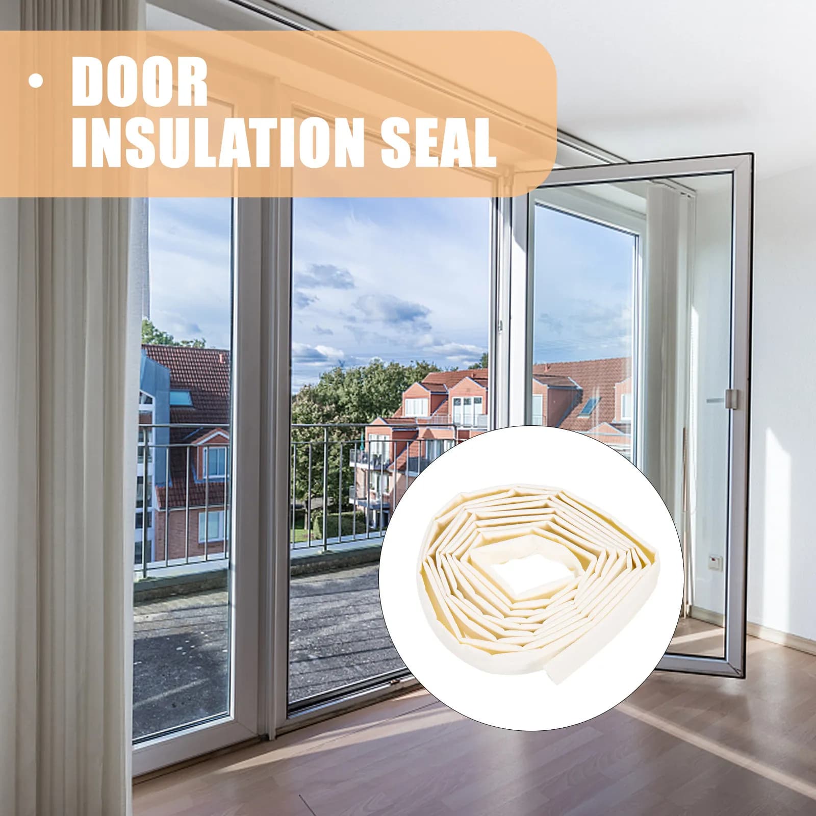 10 Meter Sealing Strip Self Adhesive Weather Stripping Door Insulation Strip Noise Proof Window Draft Stopper Waterproof Gap