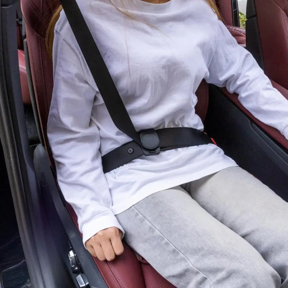 2 pezzi clip universali per cintura di sicurezza per auto comoda tracolla regolatore posizionatore clip ergonomica per sollievo dal collo per auto camion