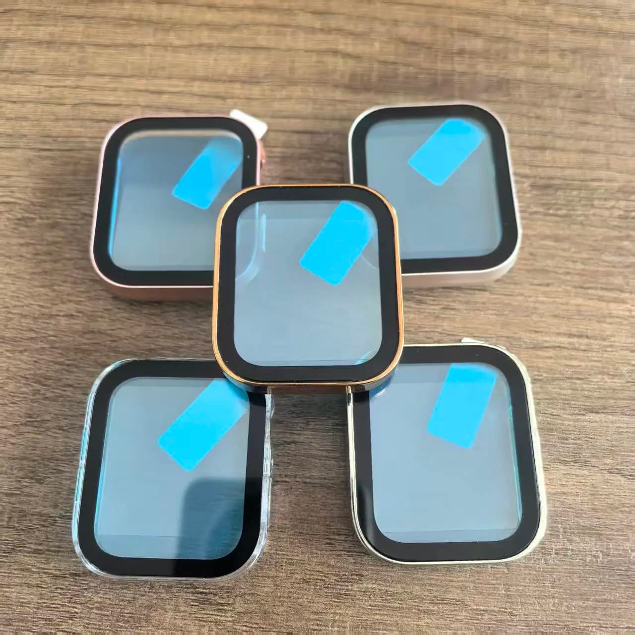 Cover impermeabile per Apple Watch 11-10 Custodia 46mm 42-45-41-40-44mm Protezione schermo paraurti con bordo in vetro temperato Serie 7 8 9 SE 6