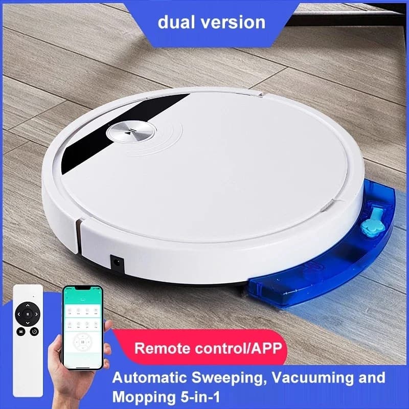 NUOVO Robot Aspirapolvere Intelligente 3-in-1 RS800 da 2800PA con Telecomando e APP, Super Silenzioso, per Pulizia a Secco e Umido, Elettrodomestico per la Casa