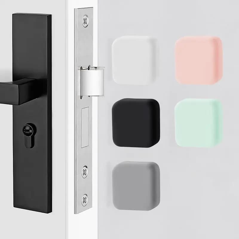Paraurti per porta per la casa, protezione da parete autoadesiva, cuscino silenziatore, paraurti per porta anticollisione in silicone