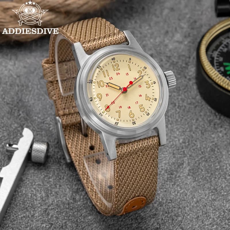 ADDIESDIVE 36mm Orologio automatico da uomo Giappone NH35A Orologio meccanico 200m Impermeabile C3 Orologi analogici da uomo super luminosi AD2076