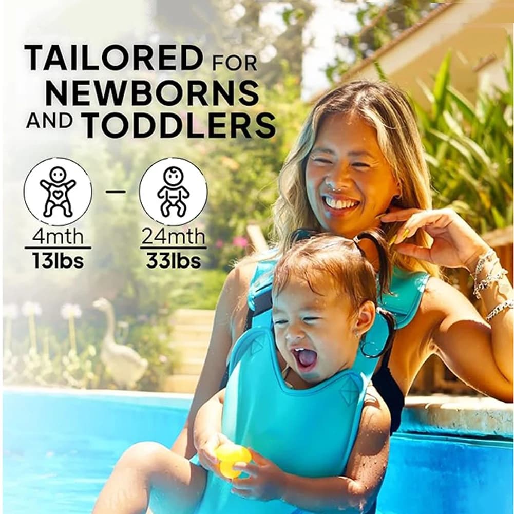 1/2 Pezzi Marsupio Innovativo Leggero per Neonati, Porta Bambino per Petto e Anca, Utilizzabile su Terra e in Acqua, per Shopping, Piscina, Viaggi