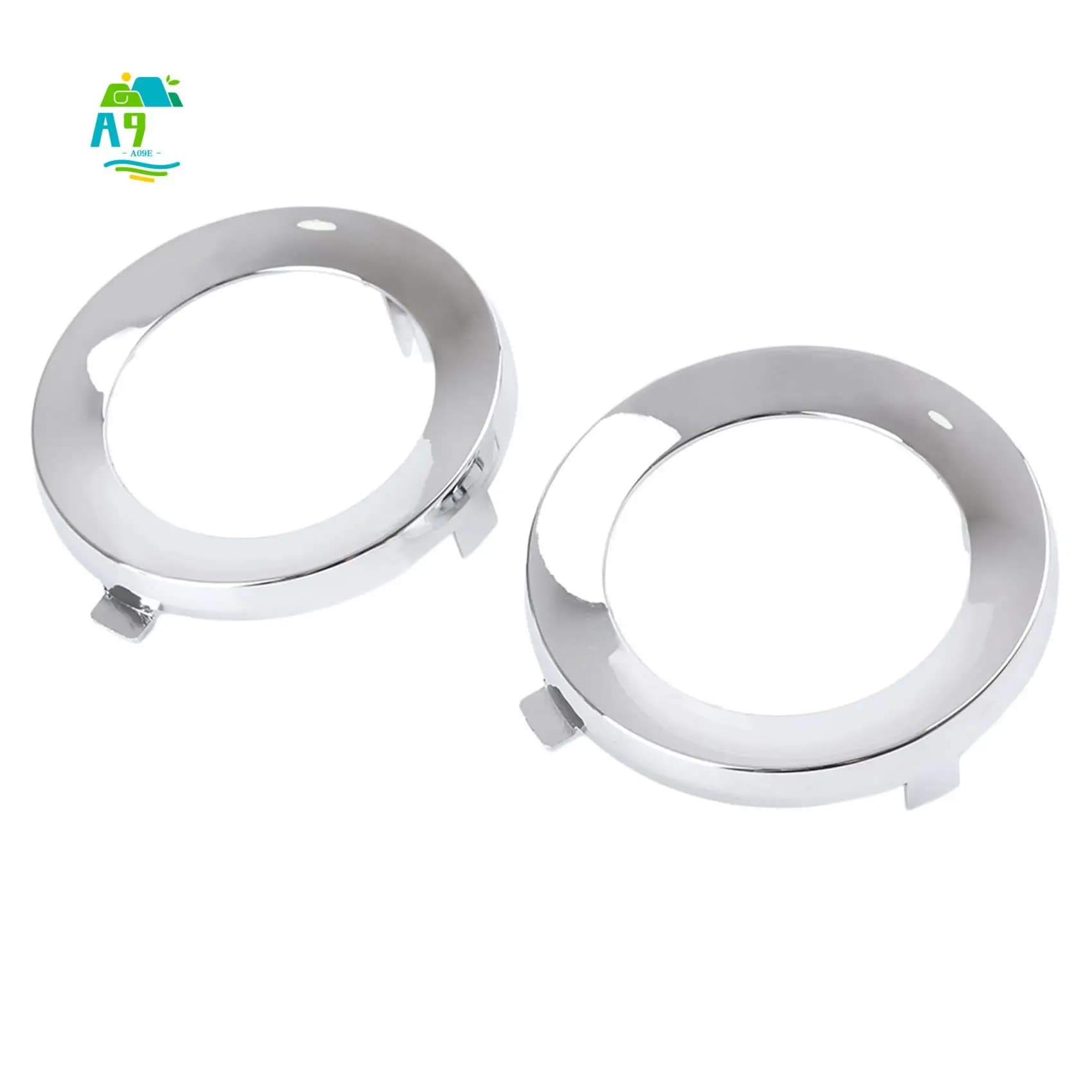 A09E-For Subaru Forester 2009-2013 Pair Front Chrome Fog Light Lamp Cover Cap Trim Ring 57731SC000