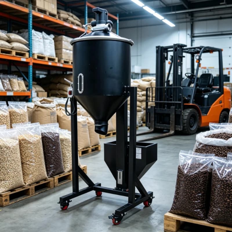 Customized 10kg Batch Capacity All Steel Body Coffee Bean Stone Separator 99.9% Cleaning Efficiency for Coffee Roasting