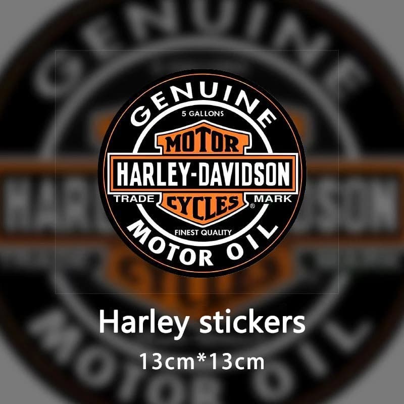 Motorcycle Retro Sticker Personalized Creative Helmet Fuel Tank Decorative Decals For Harley Davidson Softail Sportster VRSC