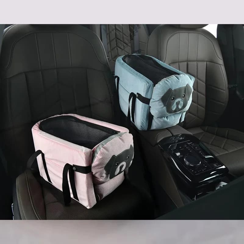Pet Dog Cat Carrier Backpack Central Console Car Seat Travel Bag Portable Safety Booster Seat For Small Dogs Cats Outdoor Travel