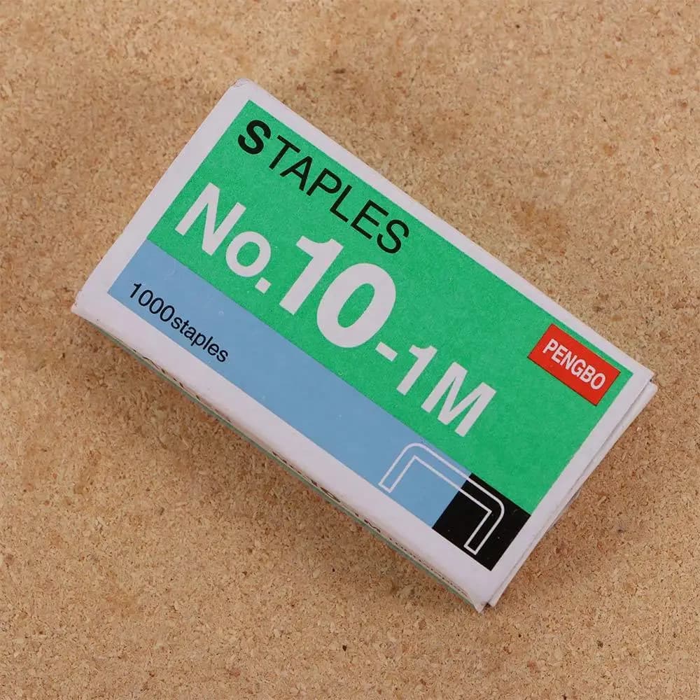 Forniture di alta qualità 1000 Pz/scatola No.10-1M Per Cucitrice Stazionaria No.10 Rilegatura Cucitrice Mini Cucitrice Graffette In Metallo Graffette