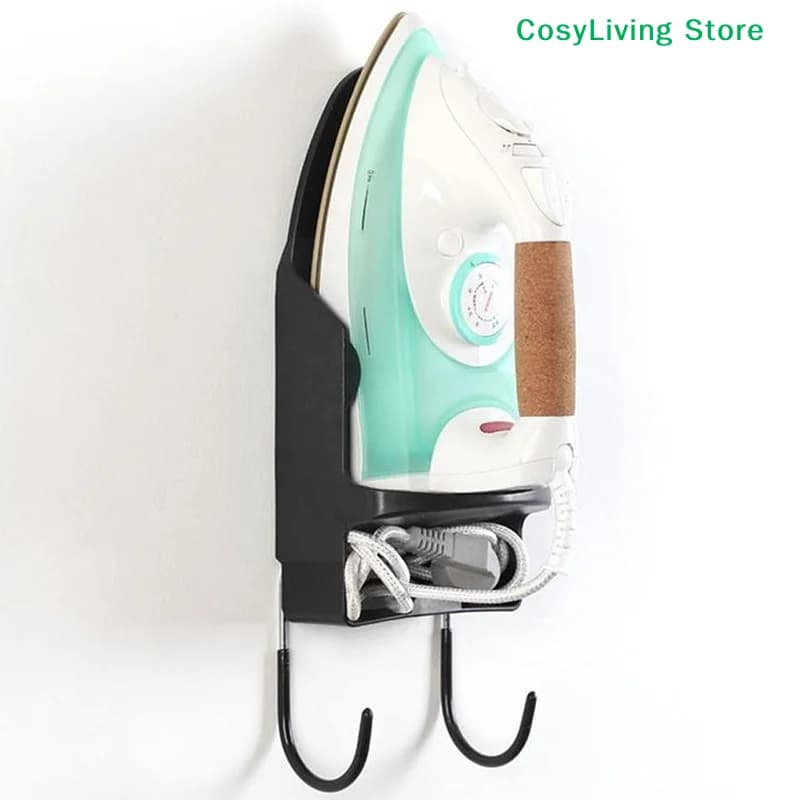 Iron Hanging Rack Door Wall Mounted Ironing Board Storage Holder Heat-resistant Hotel Household Electric Hair Dryer Stand