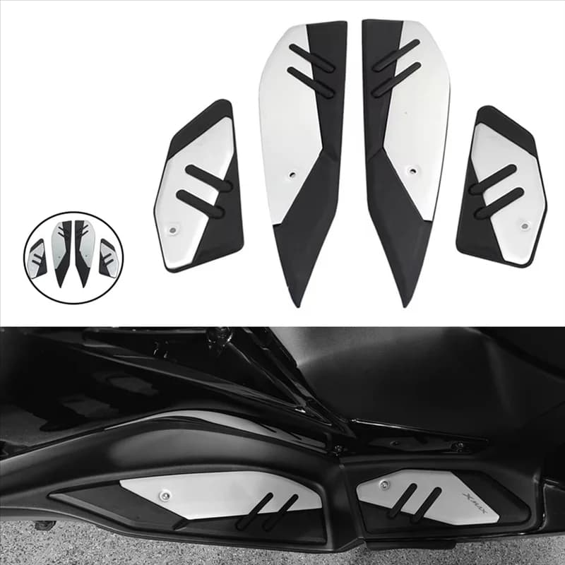 N26R-Moto Pedane Piastra Antiscivolo Pedale Piastra Poggiapiedi Pedane Per Yamaha X-MAX 125 250 300 400 2023-2024