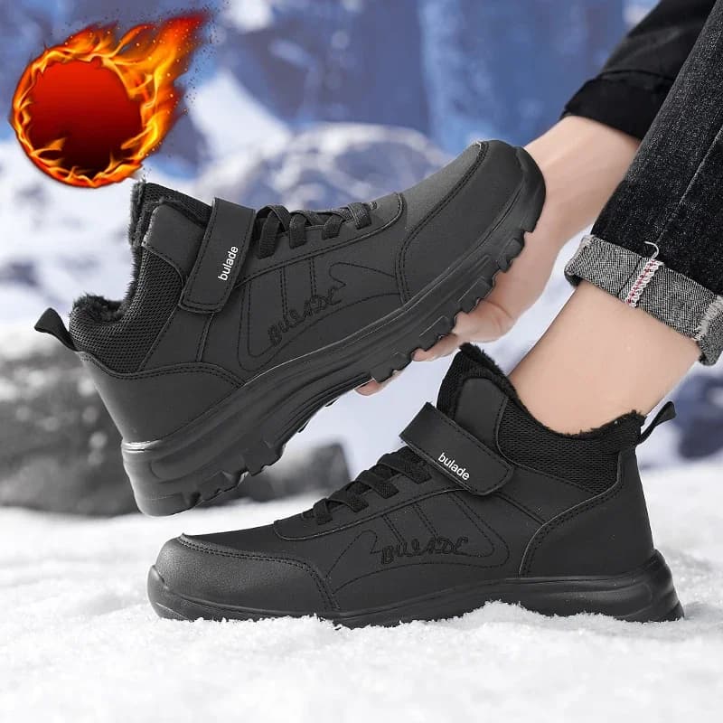 New Men Winter Snow Boots with Fur Outdoor Sneakers Men's Shoes Warm Ankle Boots Botines Botas Hombre Men Boots