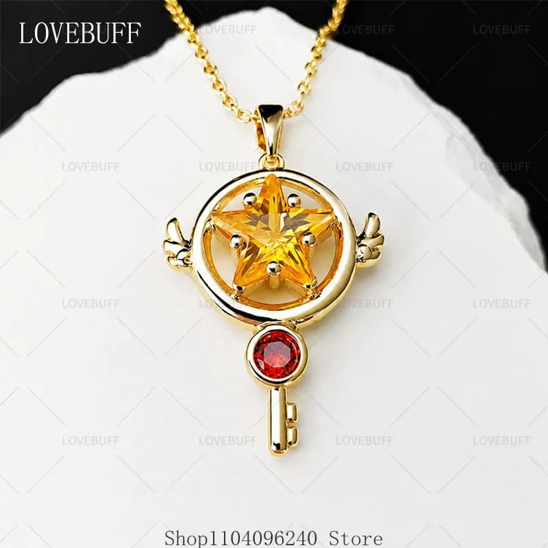 Tomoyo Daidouji Anime Necklace Pendant Cosplay Prop Anime Accessories Pendant Gift Mascot Student Halloween