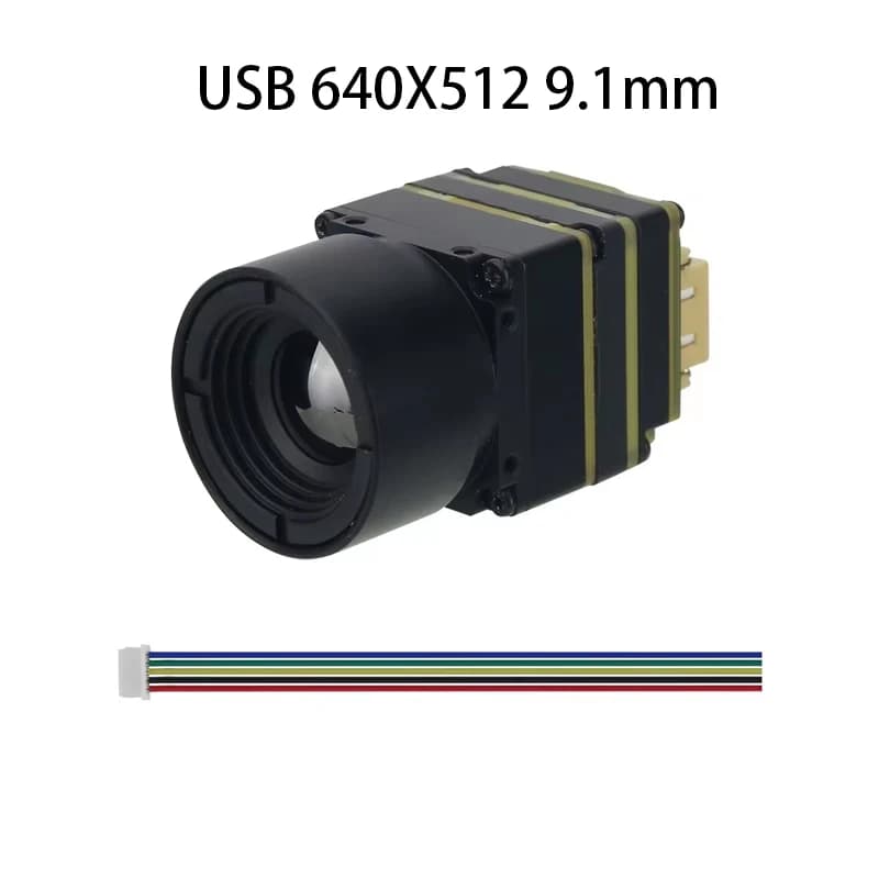 Telecamera termica CVBS analogica Telecamera FPV 256/384/640 HD Modulo centrale per telecamera per visione notturna 21 * 21mm 4.5-18V per parti di droni RC FPV