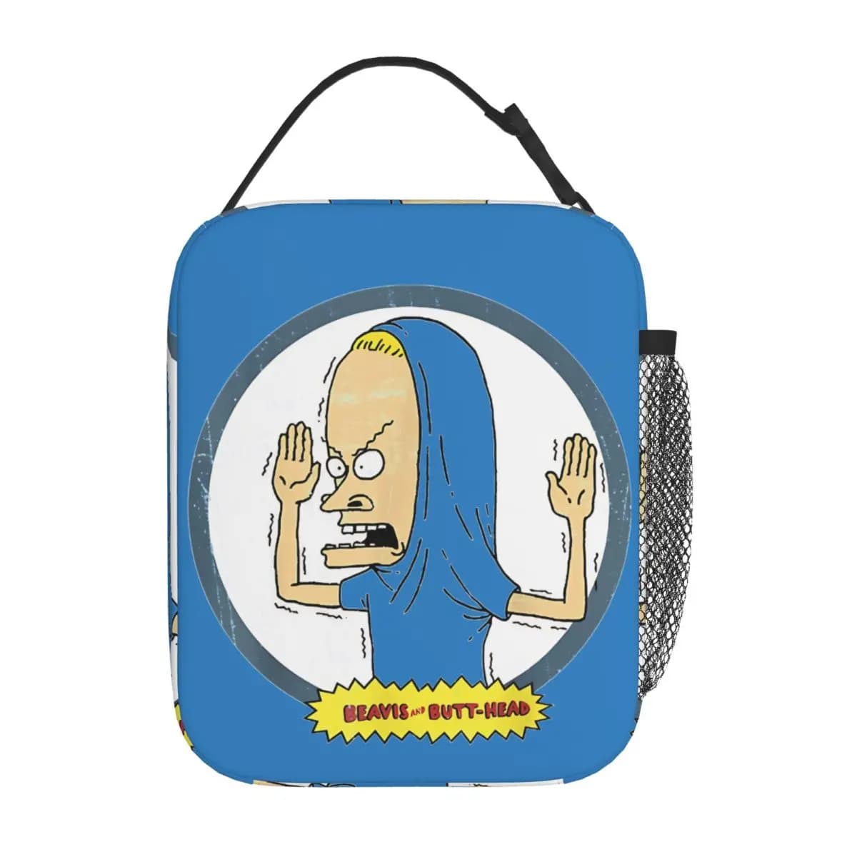 Beavis And Butthead Cornholio Circle Insulated Lunch Bags Thermal Bag Lunch Container Portable Lunch Box Tote