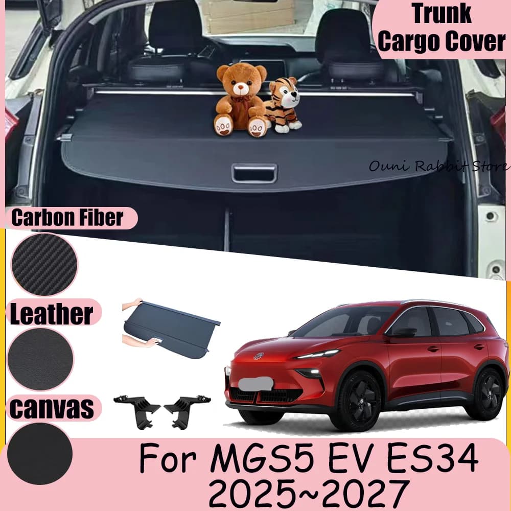 Copertura Telescopica per Bagagliaio Auto in Tela per MGS5 EV MG S5 ES34 2025~2027 2026, Accessorio per Privacy e Organizzazione