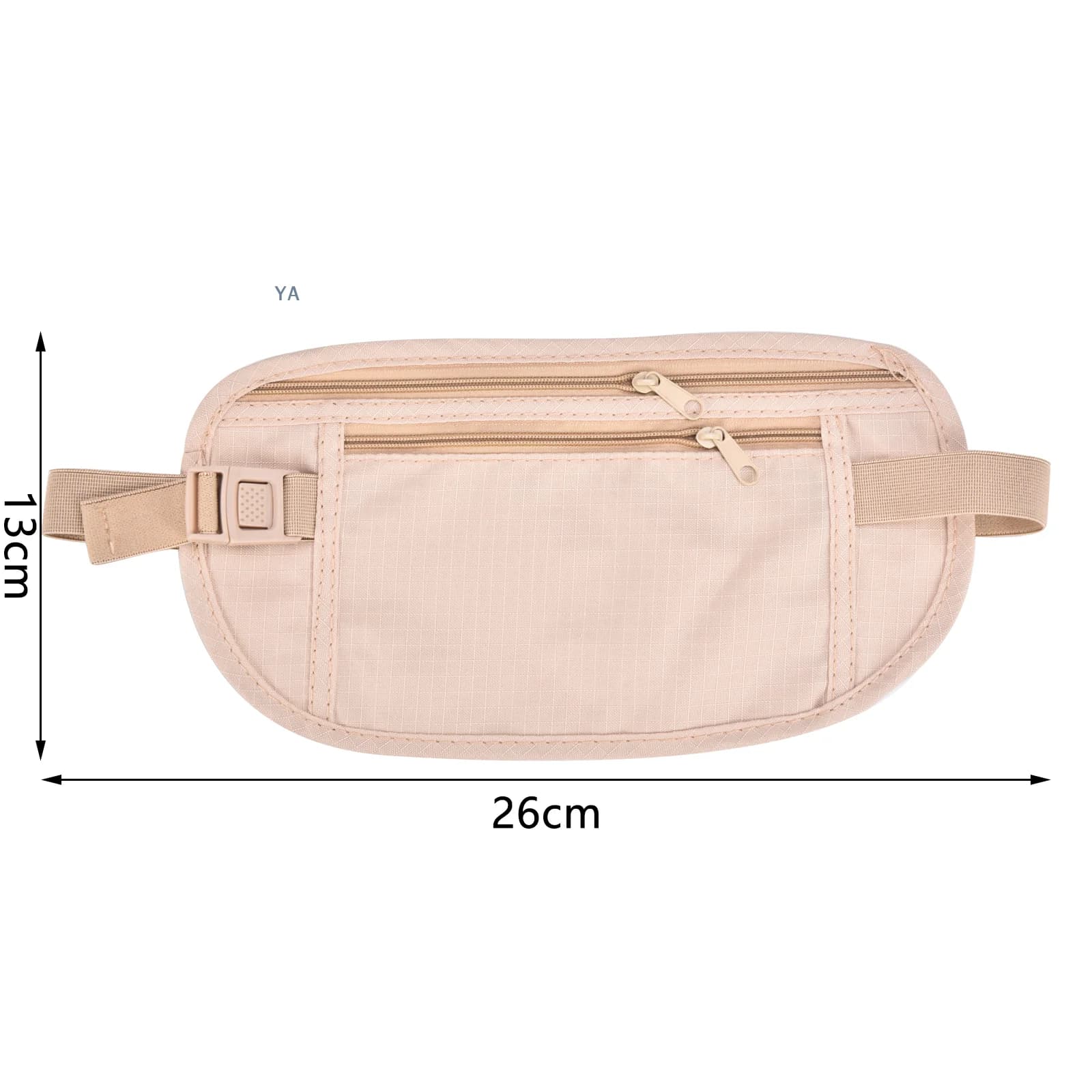 Borsa da viaggio invisibile per passaporto, marsupio porta soldi, portafoglio di sicurezza nascosto, borsa da petto da viaggio, regalo