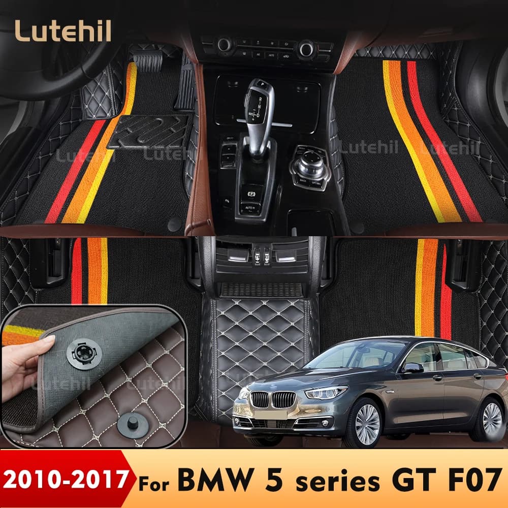 LUTEHIL For BMW series 5 GT F07 2010-2017 Custom Auto Car Mat Cover Cover Protective Interior Accessories 2016 2015 2014