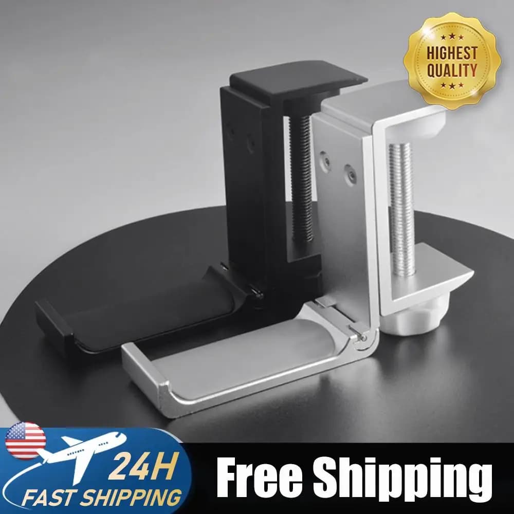 Supporto Pieghevole per Cuffie con Morsetto Regolabile da Scrivania, Gancio in Metallo Senza Foratura per Accessori PC Gaming