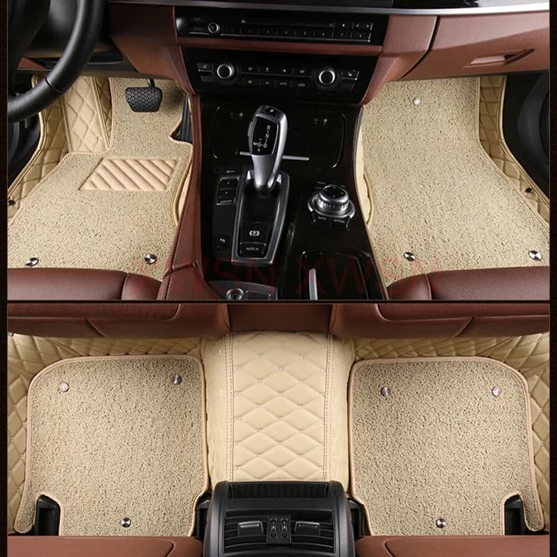 Two Layers Customized Full Coverage Car Floor Mats for BMW 6 Series E64 Convertible 2003-2010 E63 F06 2011-2018 Car Accessories