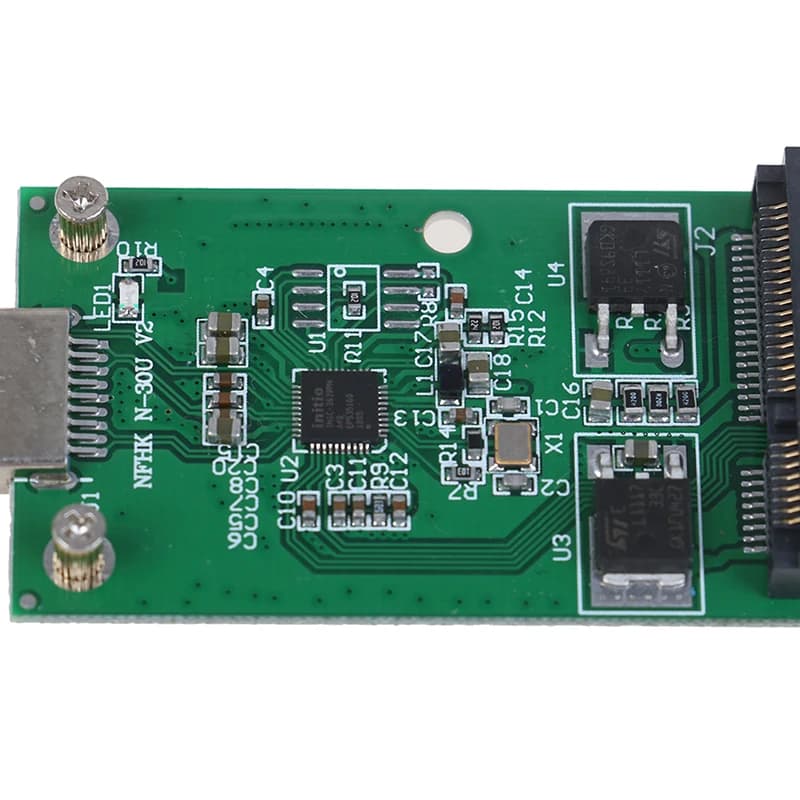 1 scheda adattatore convertitore PCBA SSD esterna mini USB 3.0 a PCIE mSATA