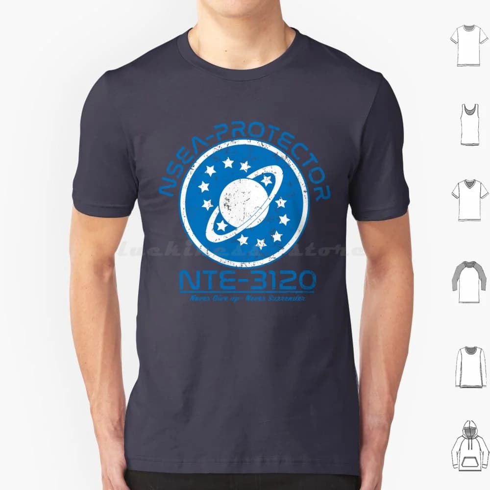 Nsea Protector T Shirt 6xl Cotone Cool Tee Nsea Protector Nte 3120 Sci Fi Sci Fi Movie Cult Cultura pop Geek Nerd