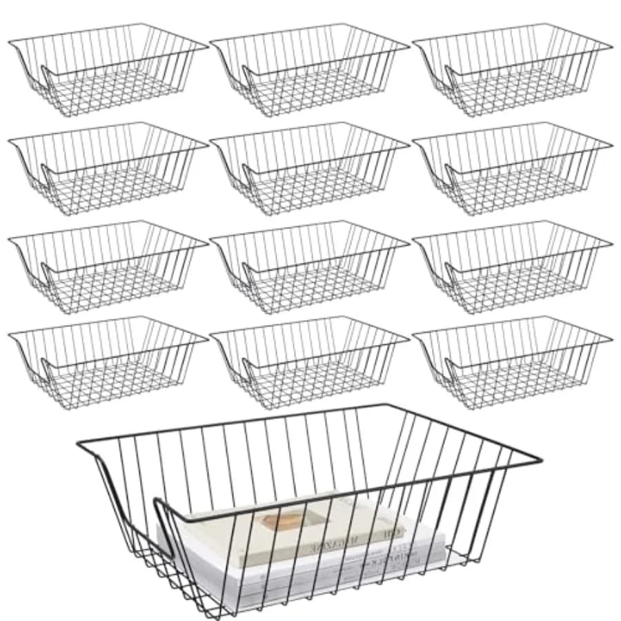 Portadocumenti in filo metallico impilabile da 1,5'' x 1,5'' x 5'' per scrivania e ufficio