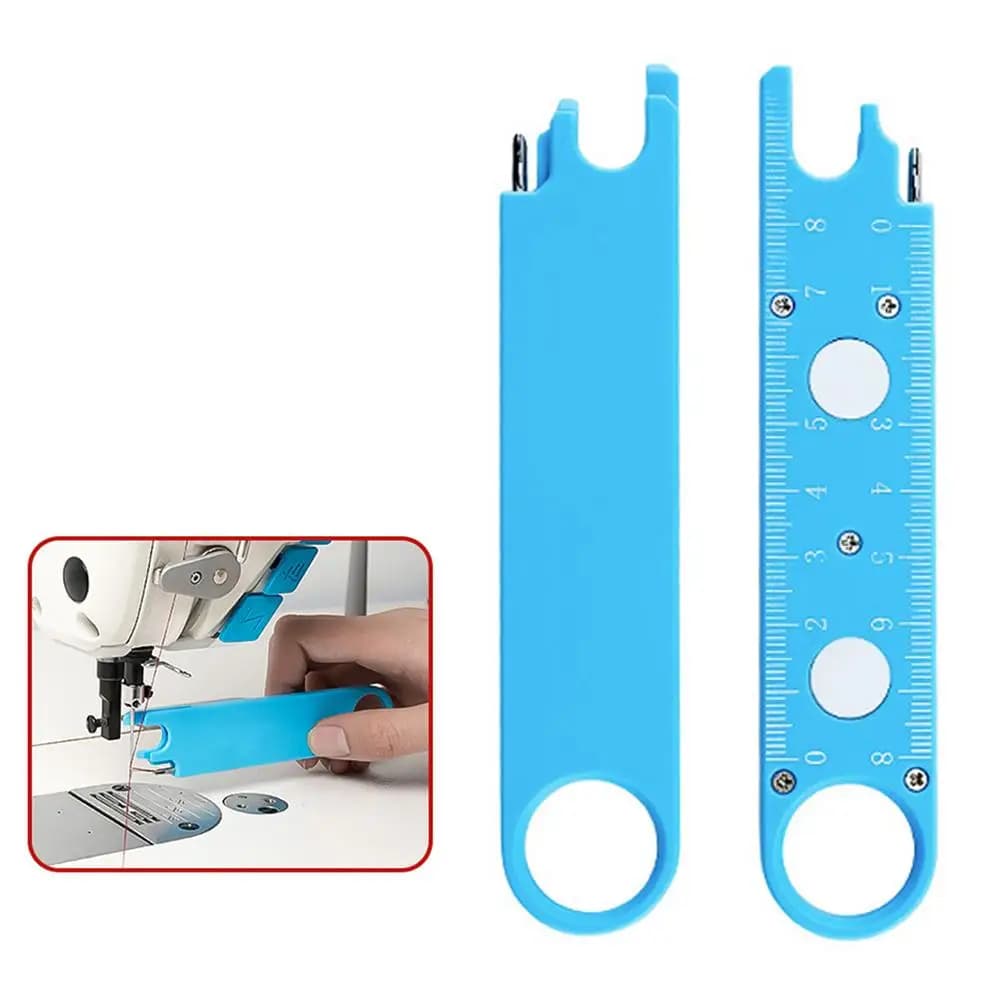 Third Generation Anti-Piercing Needle Threader Magnetic Storage Ruler Magnifier Multifunctional Sewing Accessory