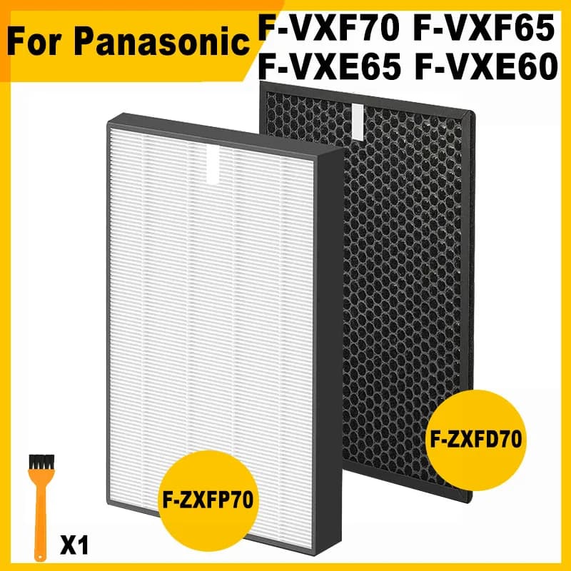 Filtro HEPA e carbone di ricambio F-ZXFP70 F-ZXFD70 per purificatore d'aria Panasonic F-VXF70 F-VXF65 F-VXE65 F-VXE60