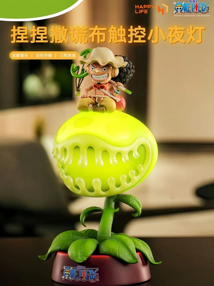 [Prevendita] One Piece Anime Toy Pizzico Usopp Luce notturna Testa da letto carina che accompagna Anime che circonda giocattoli Ragazzo Regalo di compleanno