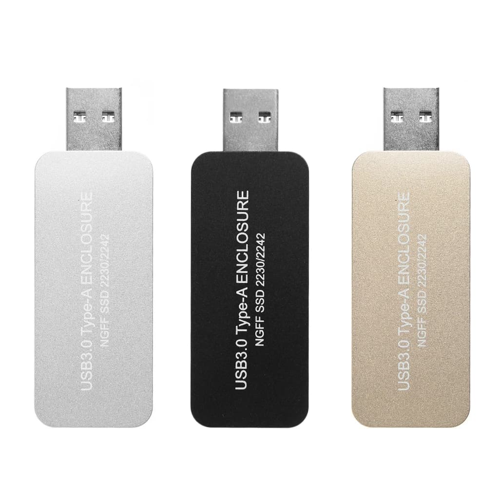 Custodia SSD da USB 3.0 a M.2 USB3.0 a NGFF B KEY Hard Disk Adapter B + M Key M2 SATA SSD scatola Mobile esterna per SSD da 2230 2242 M2
