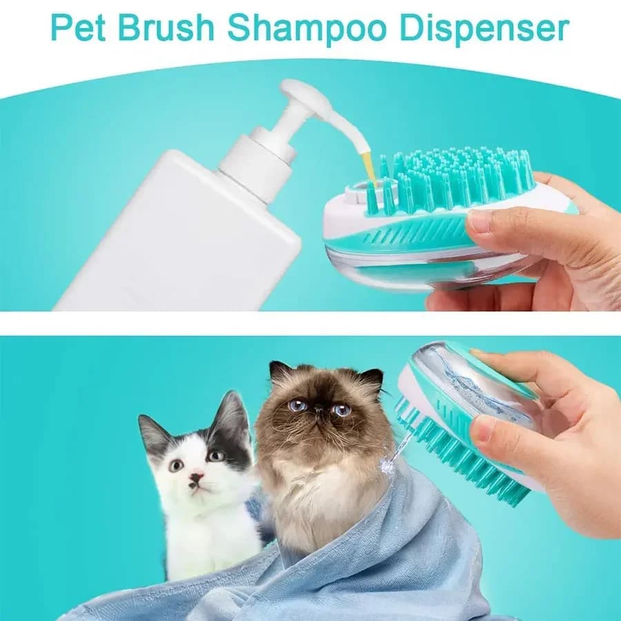 Spazzola multifunzione per la pulizia degli animali domestici di cani e gatti, shampoo, massaggio, doccia, depilazione e strumento per toelettatura
